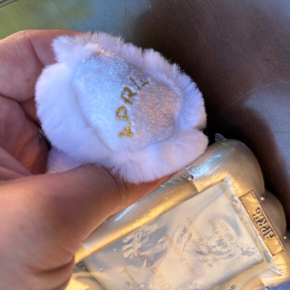 Hallmark Birthstone Bear Picture Frame April Diamond Plush Teddy Birthday Gift - Picture 6 of 6